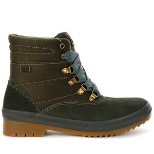 Keds Women's Camp Suede/Nylon Forest Green Waterproof Boots size 8